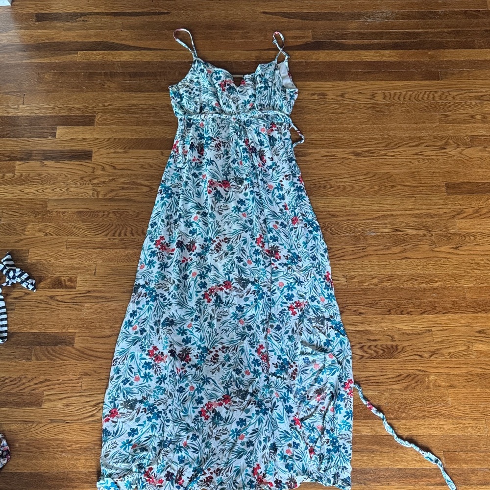 Maternity Spaghetti Strap Maxi Dress